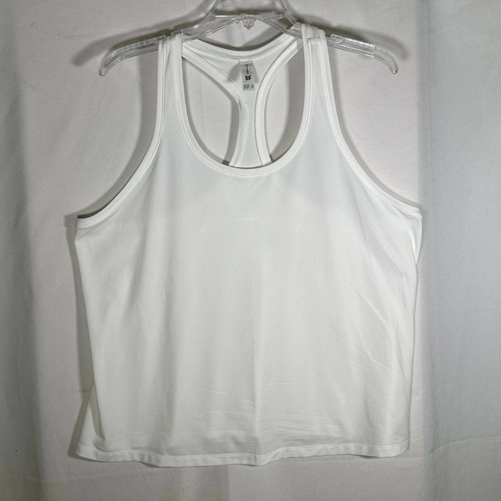 All in Motion White Racerback Athletic Gym Athleisure Tank Top Womens‎ XXL